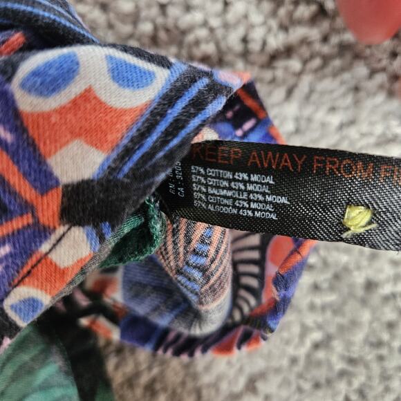 Anthropologie X Masha Volnova Pajama Set Womens Small Green Flannel Floral - Picture 15 of 16